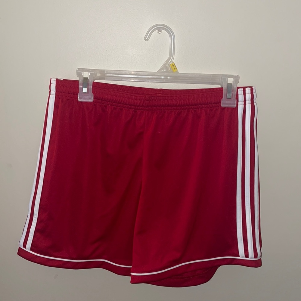 Red Adidas Athletic Shorts